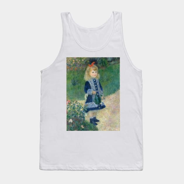 Auguste Renoir A Girl with a Watering Can 1876 Painting Tank Top by podartist